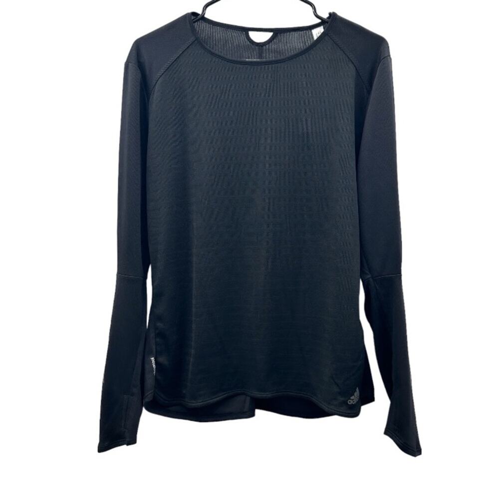 Adidas Black‎ RS LS Long Sleeve Activewear Tee Size L